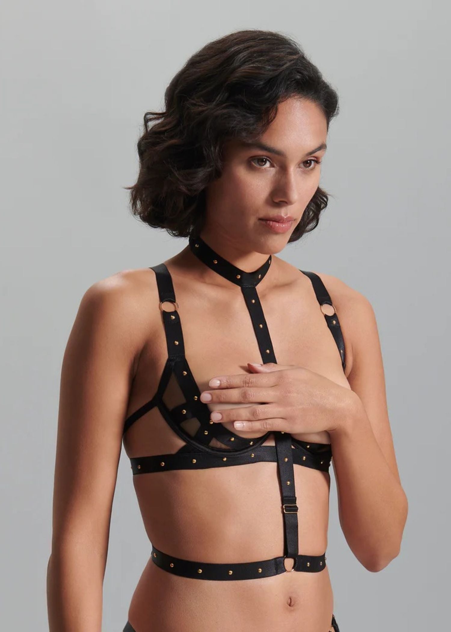 Bluebella Sana Body Harness (Black) | Avec Amour Lingerie