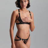 Bluebella Sana Open Panty (Black) | Avec Amour Lingerie