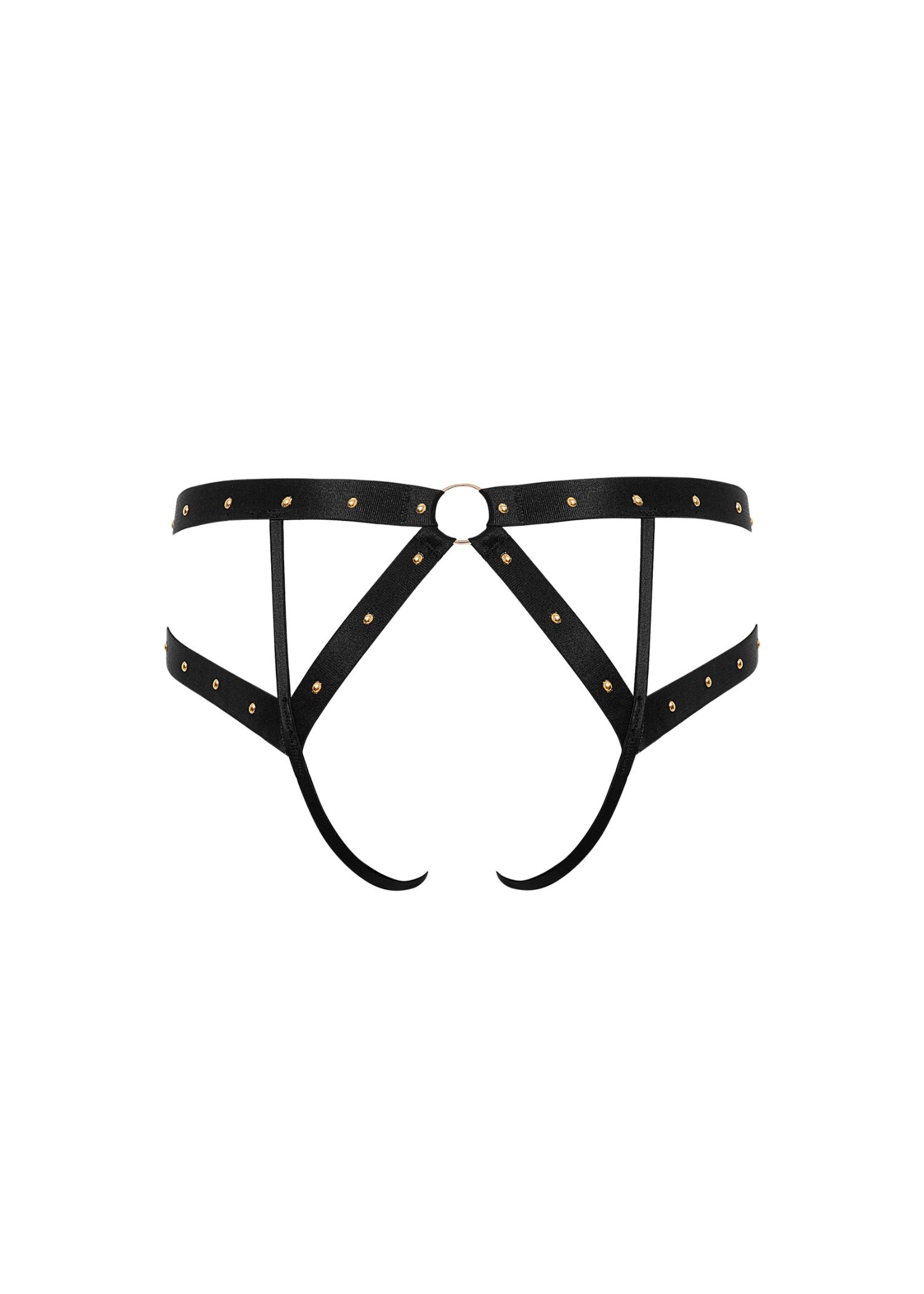 Bluebella Sana Open Panty (Black) | Avec Amour Lingerie