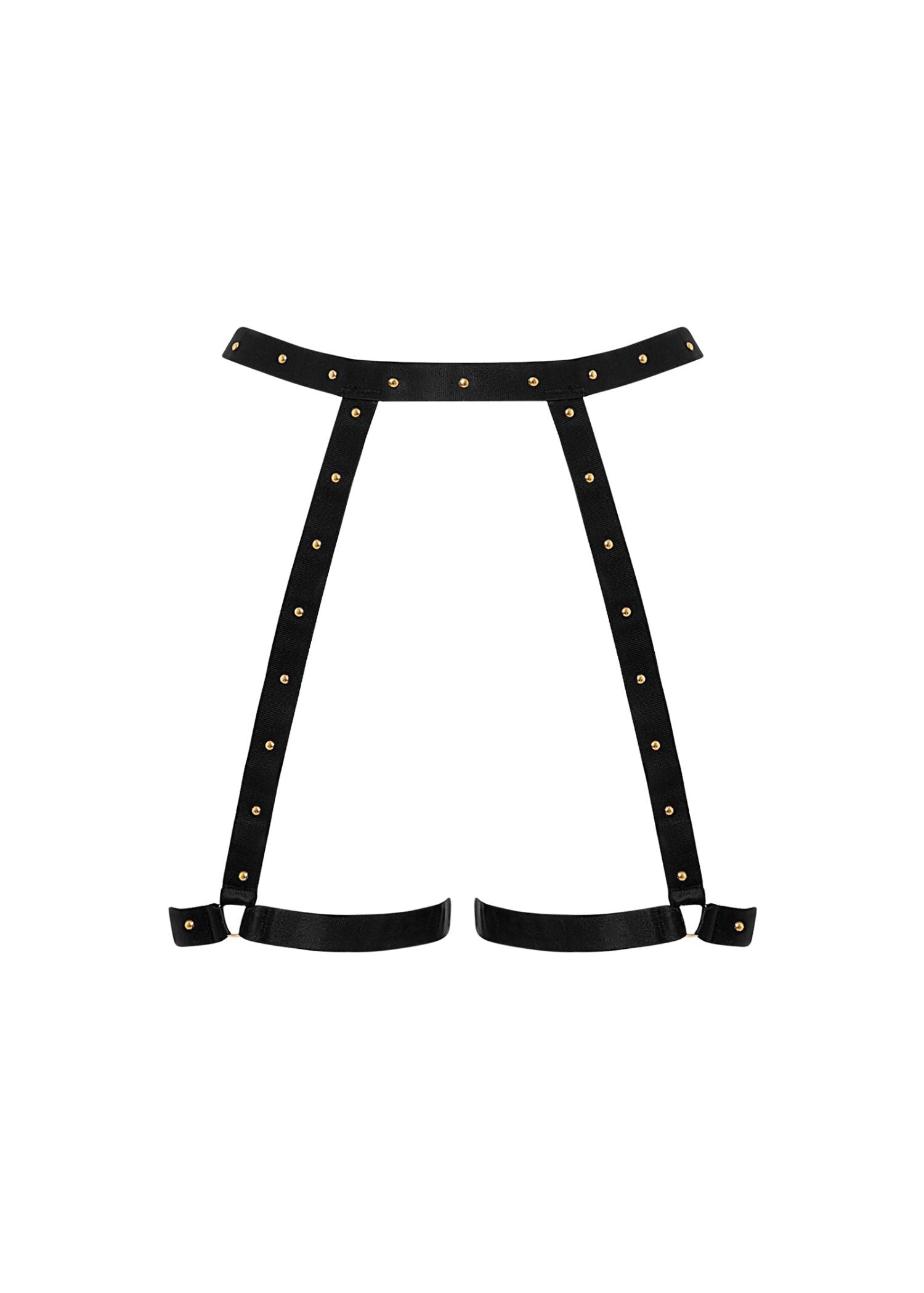 Bluebella Sana Thigh Harness (Black) | Avec Amour Lingerie
