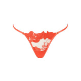 Bluebella Serenity Thong (Hot Coral / Sheer) | Avec Amour Lingerie