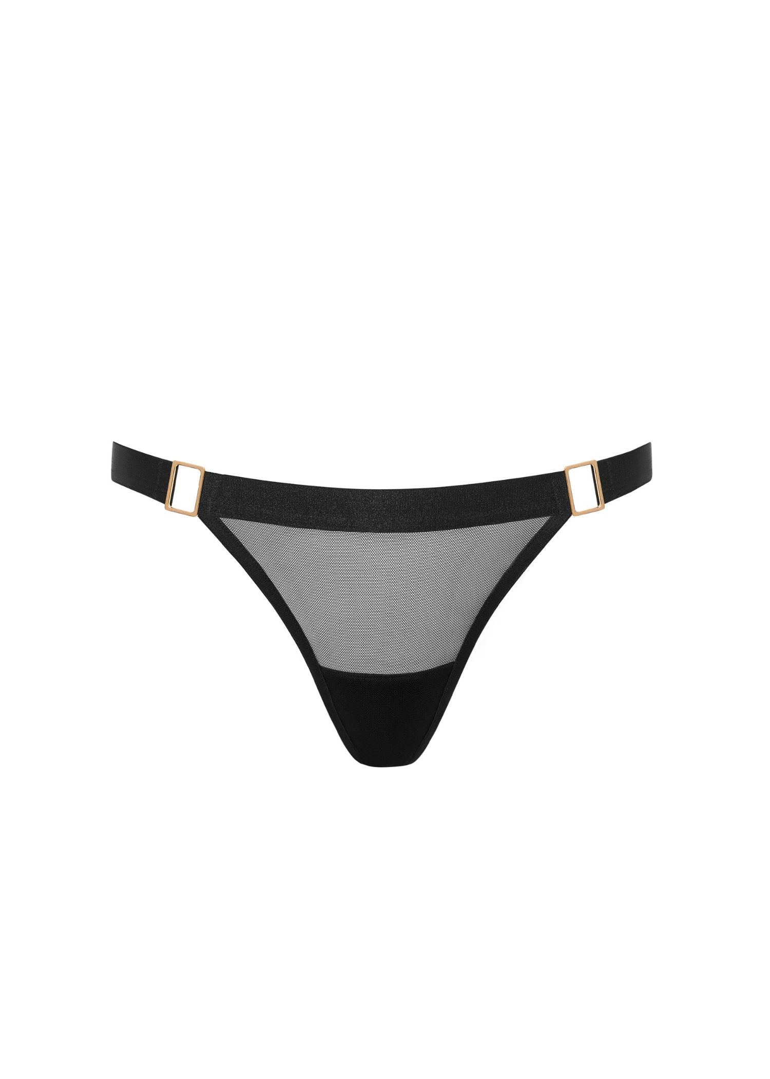 Bluebella Trinity Thong (Black) | Avec Amour Lingerie