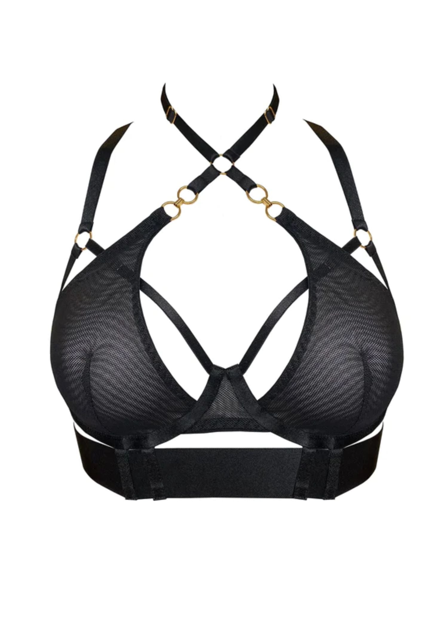 Bordelle Cadi Bodice Bra (Black) | Avec Amour Luxury Lingerie