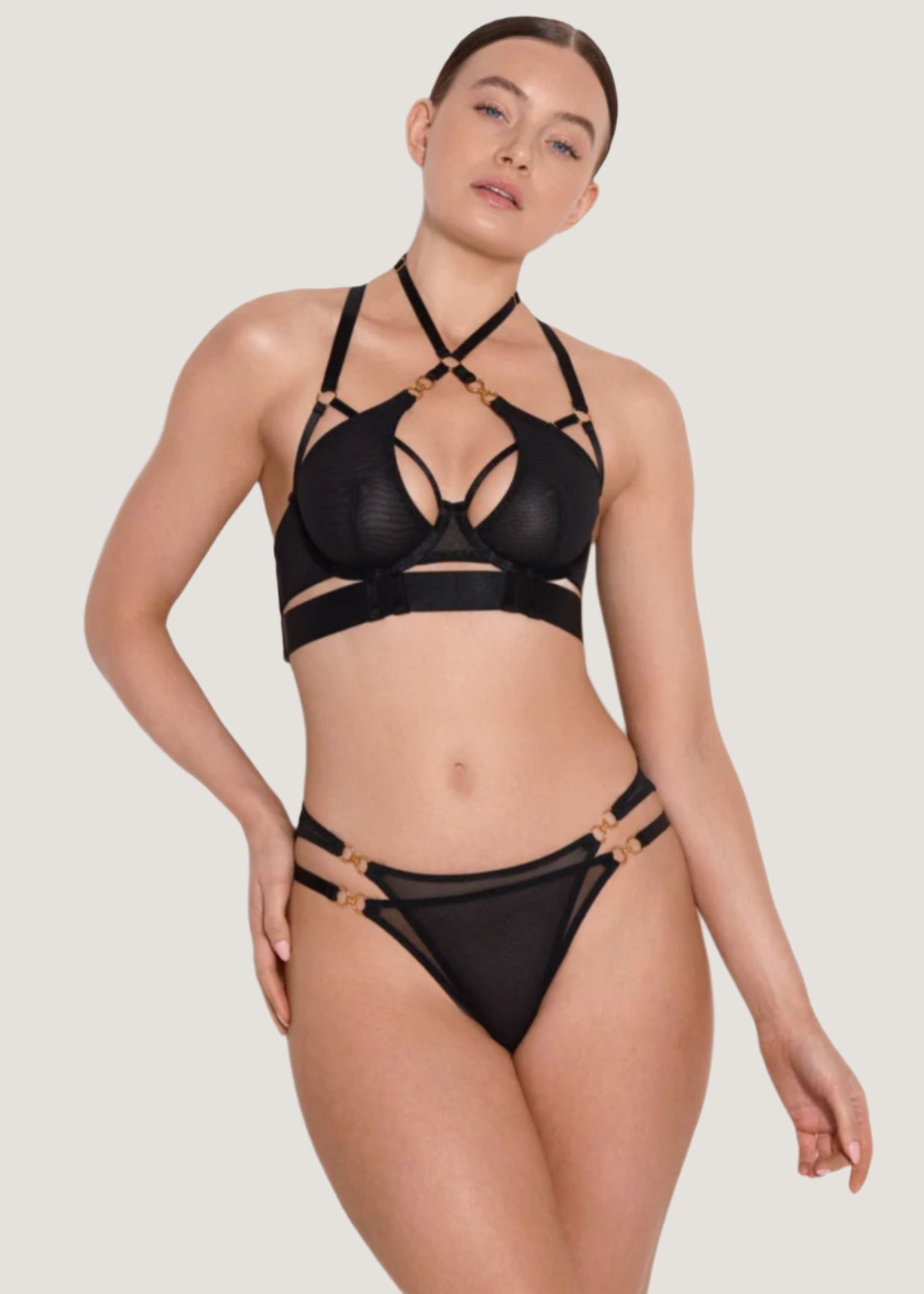Bordelle Cadi Bodice Bra (Black) | Avec Amour Luxury Lingerie