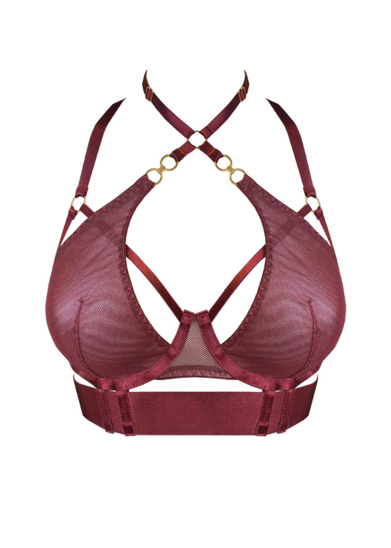 Bordelle Cadi Bodice Bra (Morello) | Avec Amour Luxury Lingerie