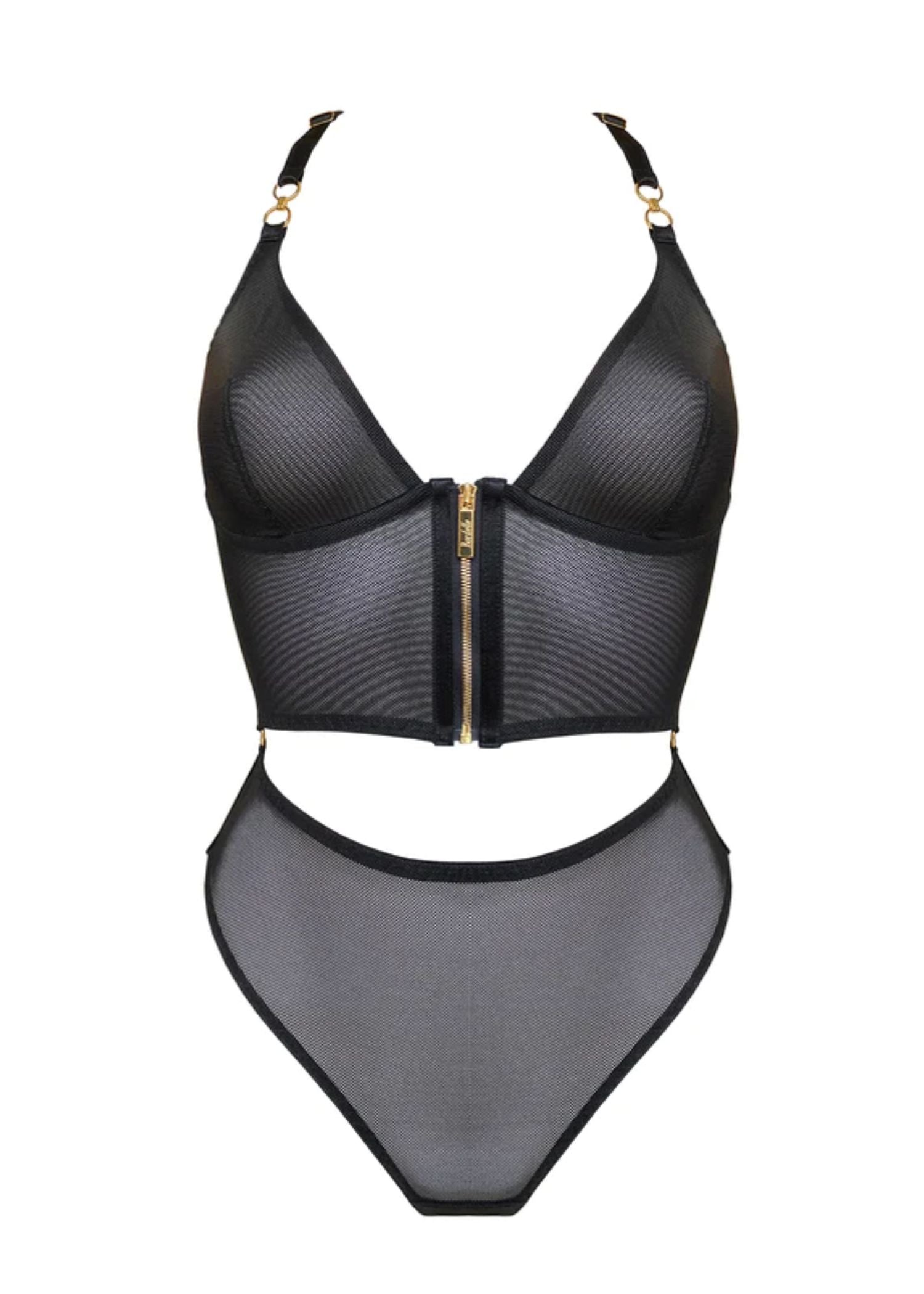 Bordelle Cadi Body (Black) | Avec Amour Luxury Lingerie