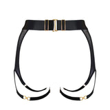 Bordelle Cadi Ouvert Garter Brief (Black) | Avec Amour Luxury Lingerie