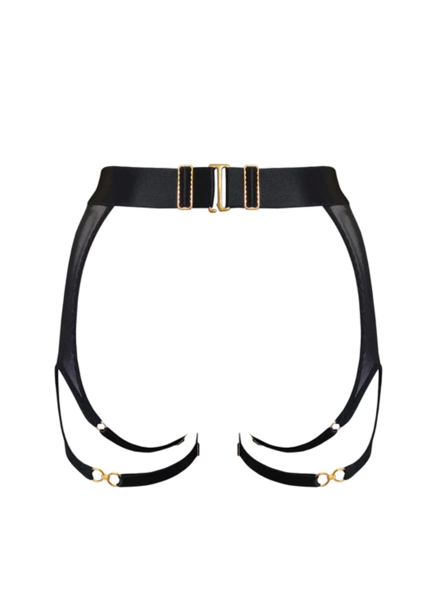 Bordelle Cadi Ouvert Garter Brief (Black) | Avec Amour Luxury Lingerie