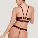 Bordelle Cadi Thong (Morello) | Avec Amour Luxury Lingerie