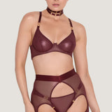 Bordelle Cadi Thong (Morello) | Avec Amour Luxury Lingerie