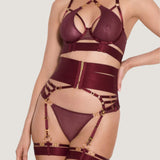 Bordelle Cadi Thong (Morello) | Avec Amour Luxury Lingerie