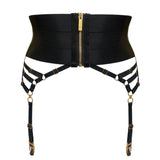 Bordelle Circe Suspender (Black) | Avec Amour Luxury Lingerie