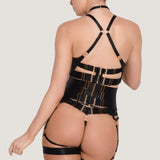Bordelle Circe Suspender (Black) | Avec Amour Luxury Lingerie