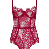 Coco de Mer Astrantia Bodysuit (Crimson) | Avec Amour Lingerie