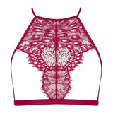 Coco de Mer Astrantia Open Soft Cup Bra (Crimson) | Avec Amour Lingerie
