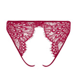 Coco de Mer Astrantia Open Knicker (Crimson) | Avec Amour Lingerie