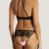 Coco de Mer Hera Quarter Cup Bra (Black) | Avec Amour Luxury Lingerie