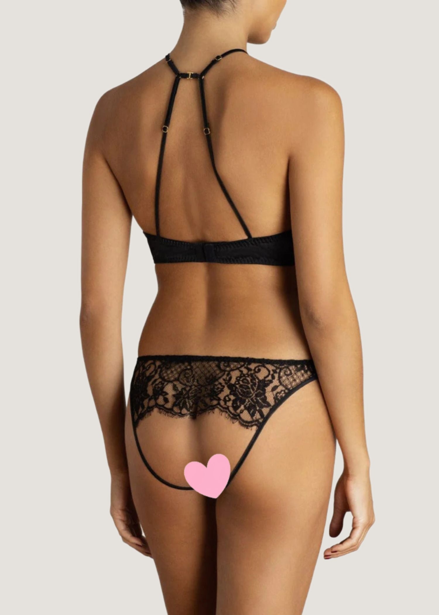 Coco de Mer Hera Quarter Cup Bra (Black) | Avec Amour Luxury Lingerie