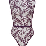 Coco de Mer Lunaria Bodysuit (Amethyst) | Avec Amour Luxury Lingerie