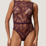 Coco de Mer Lunaria Bodysuit (Amethyst) | Avec Amour Luxury Lingerie
