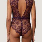 Coco de Mer Lunaria Bodysuit (Amethyst) | Avec Amour Luxury Lingerie