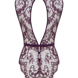 Coco de Mer Lunaria Bodysuit (Amethyst) | Avec Amour Luxury Lingerie
