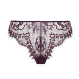 Coco de Mer Lunaria Brazilian Knicker (Amethyst) | Avec Amour Luxury Lingerie
