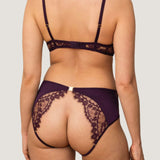 Coco de Mer Lunaria Quarter Cup Bra (Amethyst) | Avec Amour Luxury Lingerie