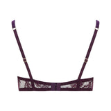 Coco de Mer Lunaria Quarter Cup Bra (Amethyst) | Avec Amour Luxury Lingerie