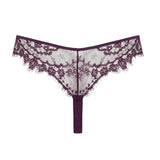 Coco de Mer Lunaria Skirt Thong (Amethyst) | Avec Amour Luxury Lingerie