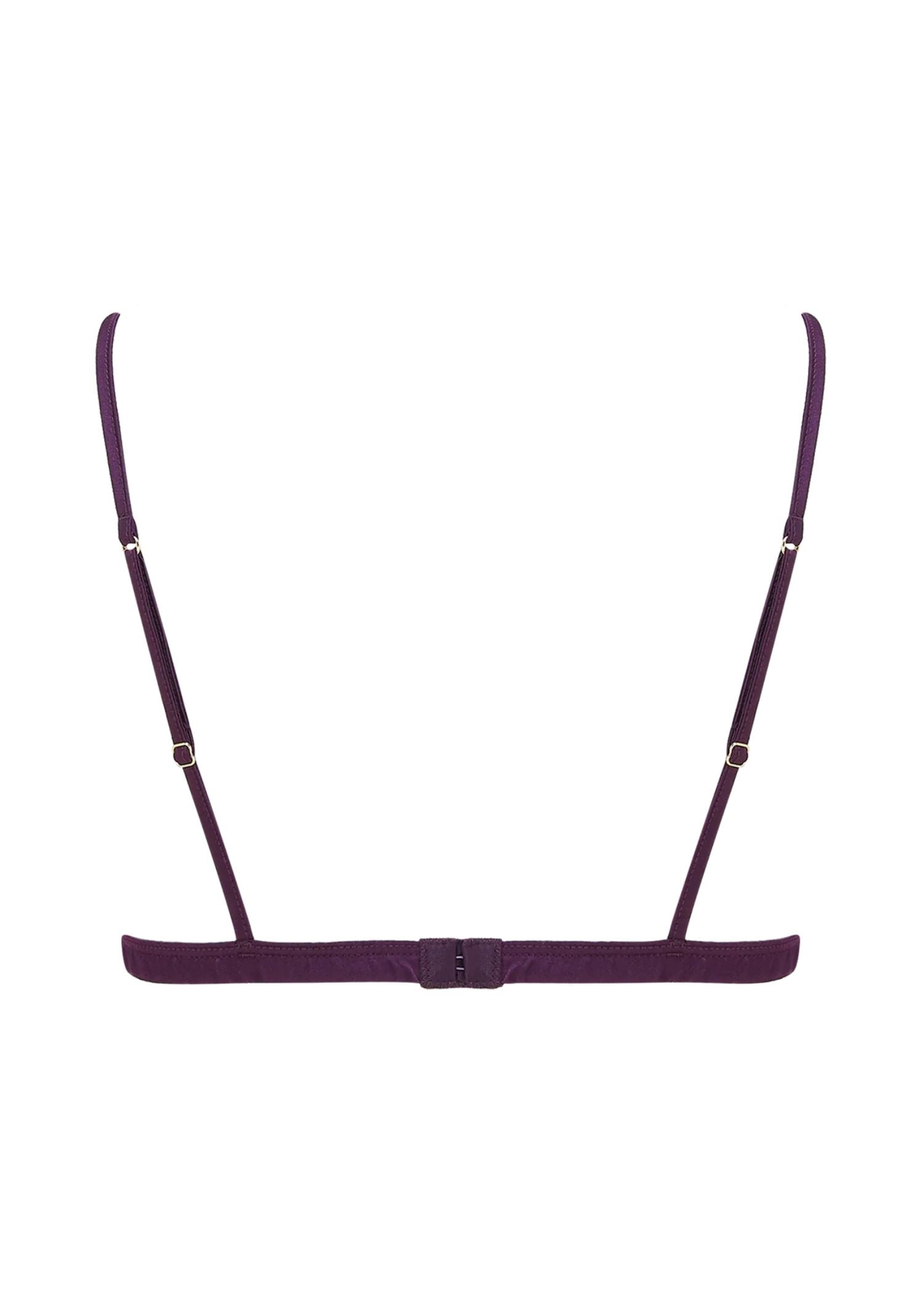 Coco de Mer Lunaria Triangle Bra (Amethyst) | Avec Amour Luxury Lingerie