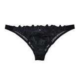 Fleur Du Mal Lily Lace Cheeky Brief (Black) | Avec Amour Lingerie