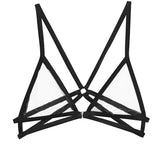 Fleur Du Mal Luxe Strappy Bondage Bra (Black) | Avec Amour Lingerie