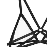 Fleur Du Mal Luxe Strappy Bondage Bra (Black) | Avec Amour Lingerie