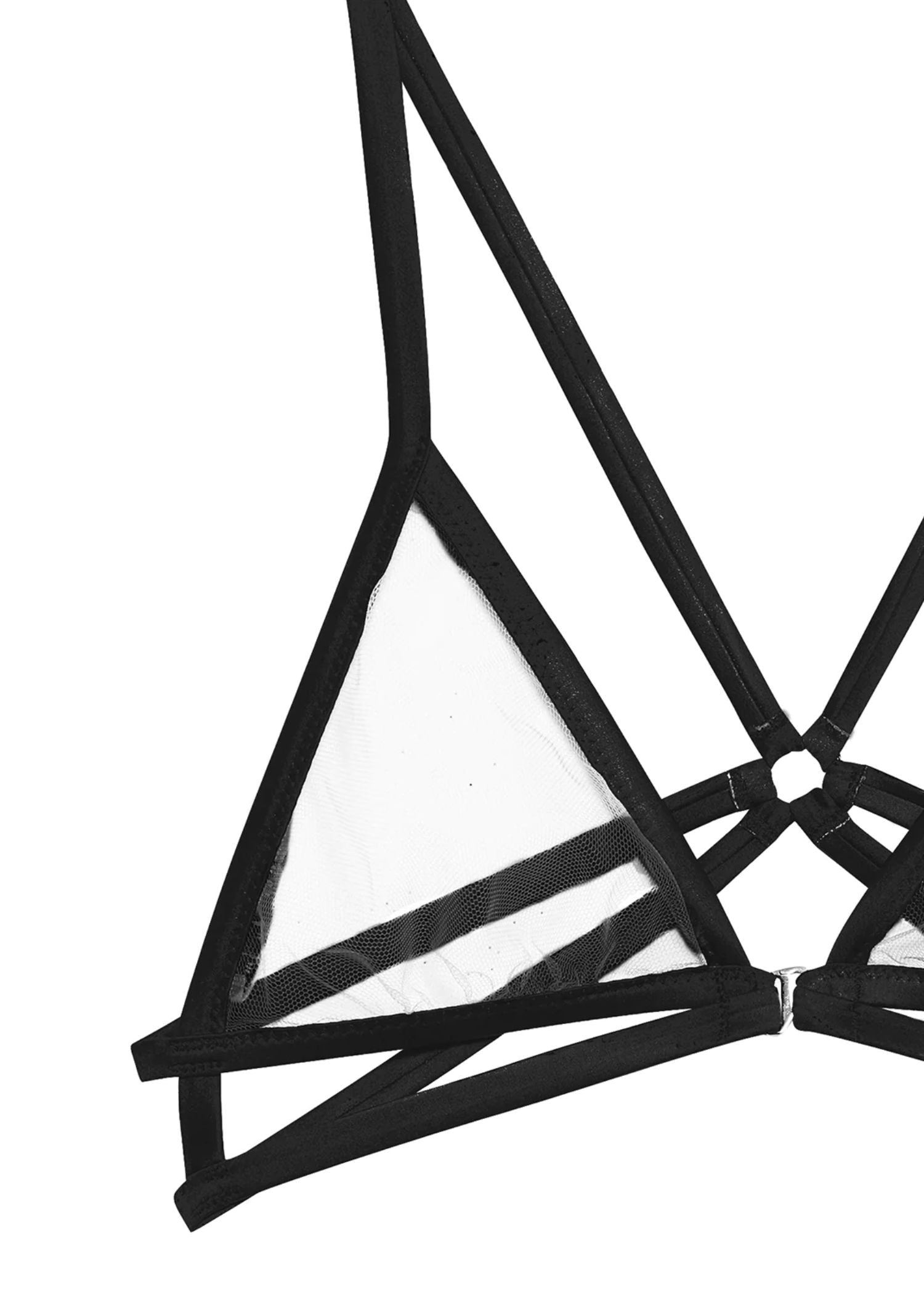 Fleur Du Mal Luxe Strappy Bondage Bra (Black) | Avec Amour Lingerie