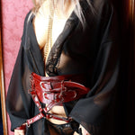 Liebe Seele Wine Red Waist Belt | Avec Amour Lingerie
