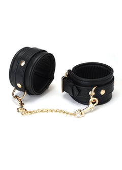 Liebe Seele Dark Secret Leather Ankle Cuffs | Avec Amour