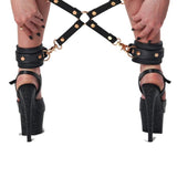 Liebe Seele Dark Secret Leather Ankle Cuffs | Avec Amour