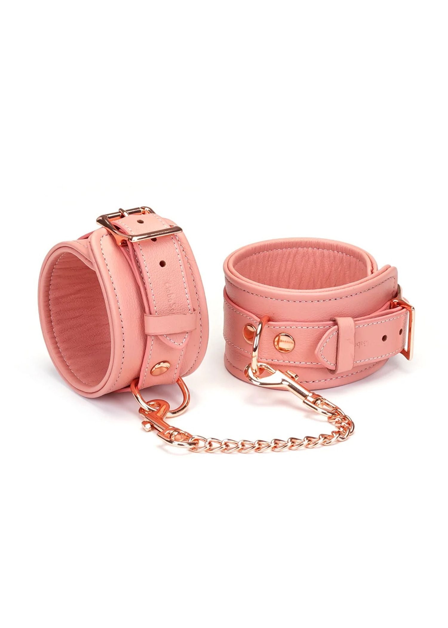 Liebe Seele Pink Dream Leather Ankle Cuffs | Avec Amour