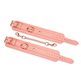 Liebe Seele Pink Dream Leather Ankle Cuffs | Avec Amour