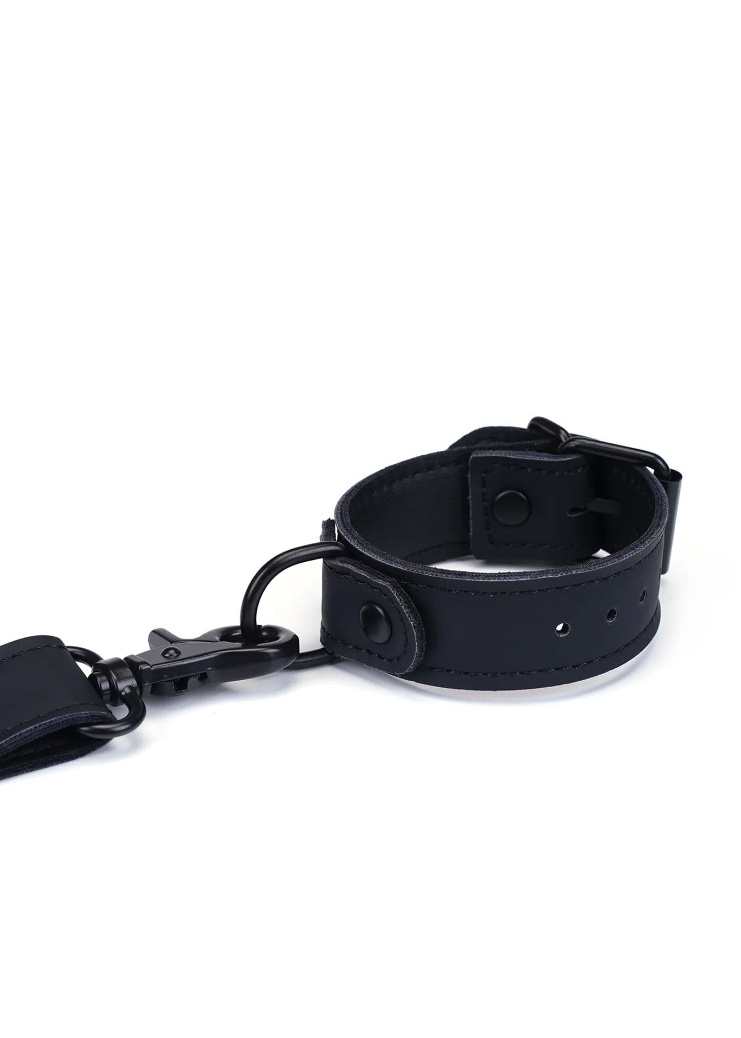 Liebe Seele Vegan Leather Wrist to Collar Restraints | Bondage, BDSM Bedroom Fun | Avec Amour Lingerie