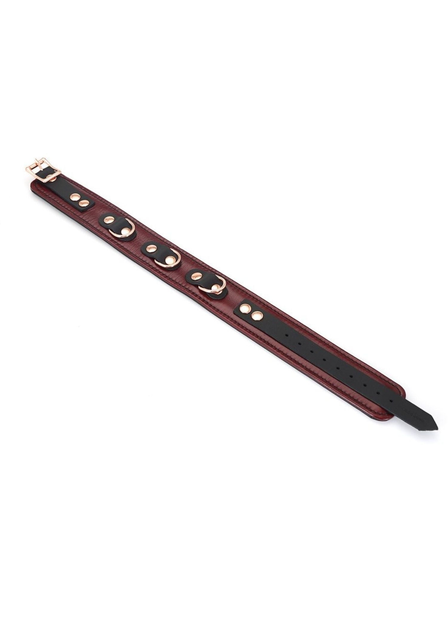 Liebe Seele Wine Red Collar & Leash | Avec Amour Lingerie