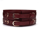 Liebe Seele Wine Red Waist Belt | Avec Amour Lingerie