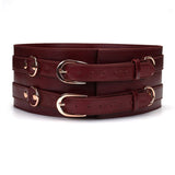 Liebe Seele Wine Red Waist Belt | Avec Amour Lingerie