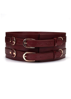 Liebe Seele Wine Red Waist Belt | Avec Amour Lingerie