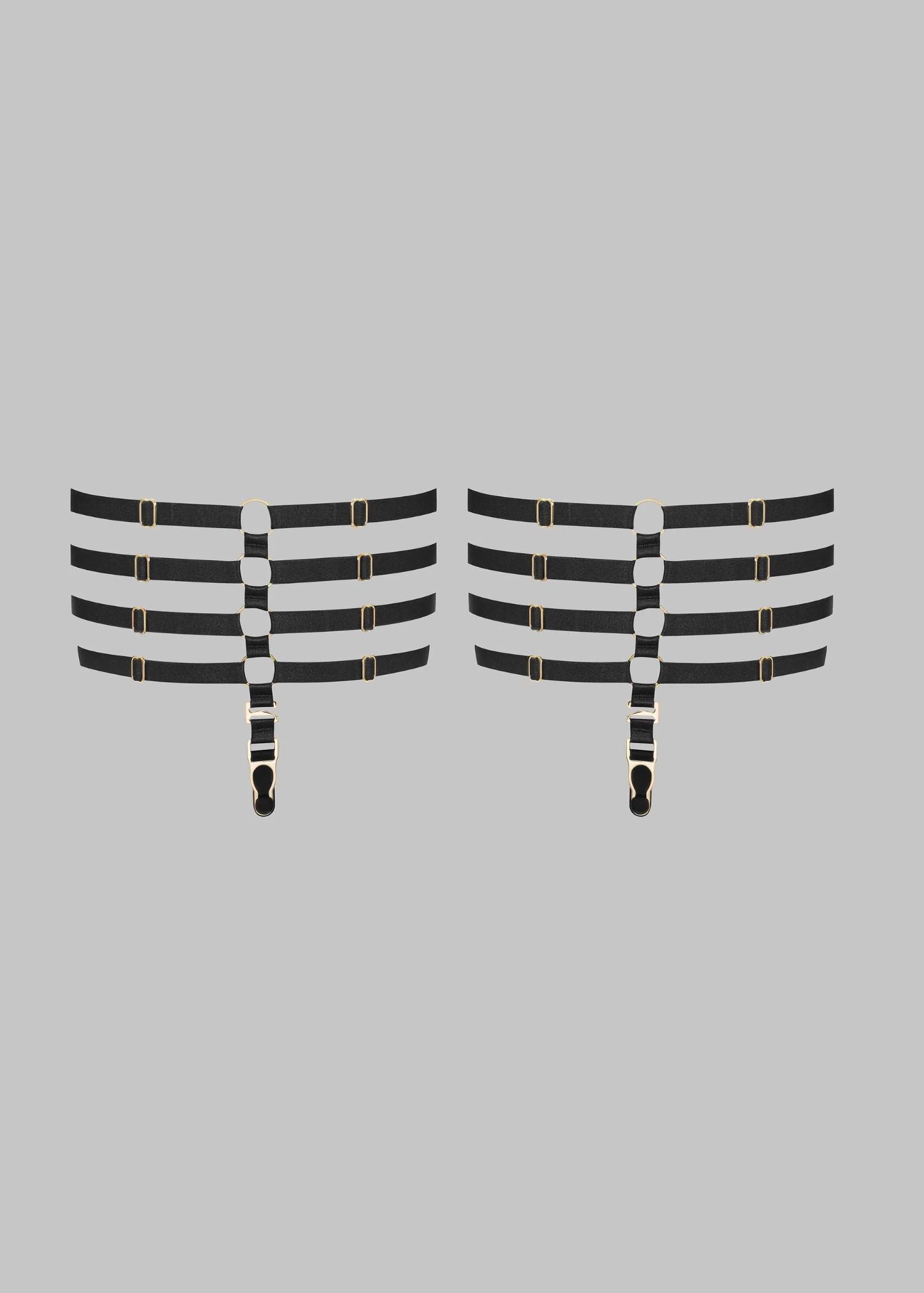 Maison Close Chambre Noire Garters | Avec Amour Lingerie