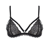Maison Close Le Petit Secret Dentelle Openable Triangle Bra (Black) | Avec Amour Lingerie