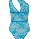 Muse by Coco de Mer Elise Bodysuit (Turquoise) | Avec Amour Luxury Lingerie