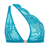 Muse by Coco de Mer Elise Soft Cup Bra (Turquoise) | Avec Amour Luxury Lingerie