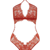 Muse by Coco de Mer Valerie Bodysuit (Amber) | Avec Amour Lingerie